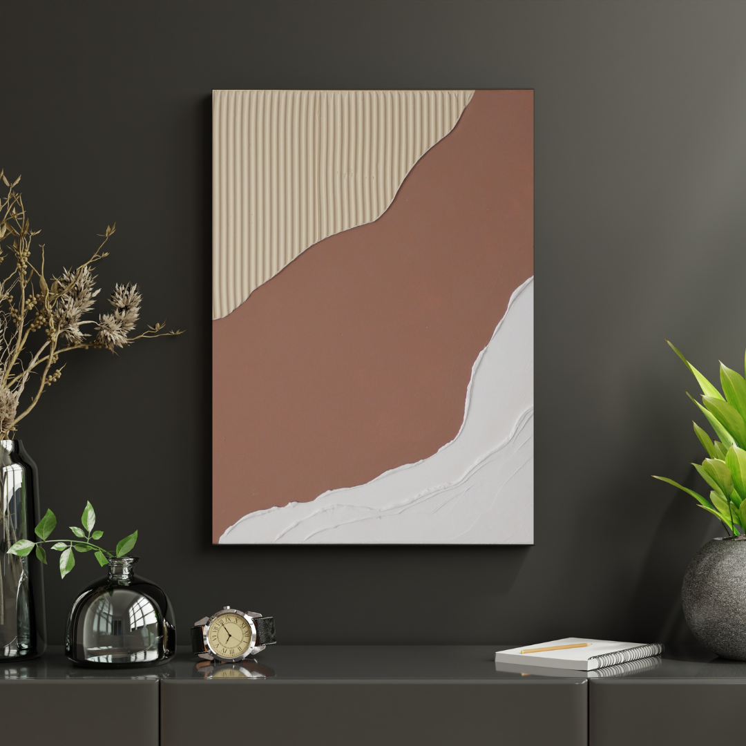 ESTRAN – Tableau texturé inspiration littorale