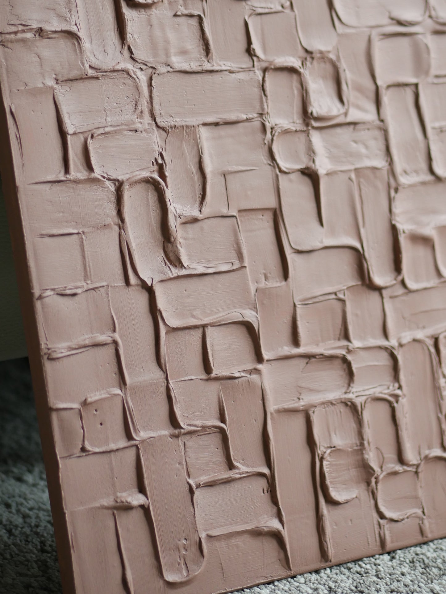 MOKA - Tableau texturé couleur Mocha mousse