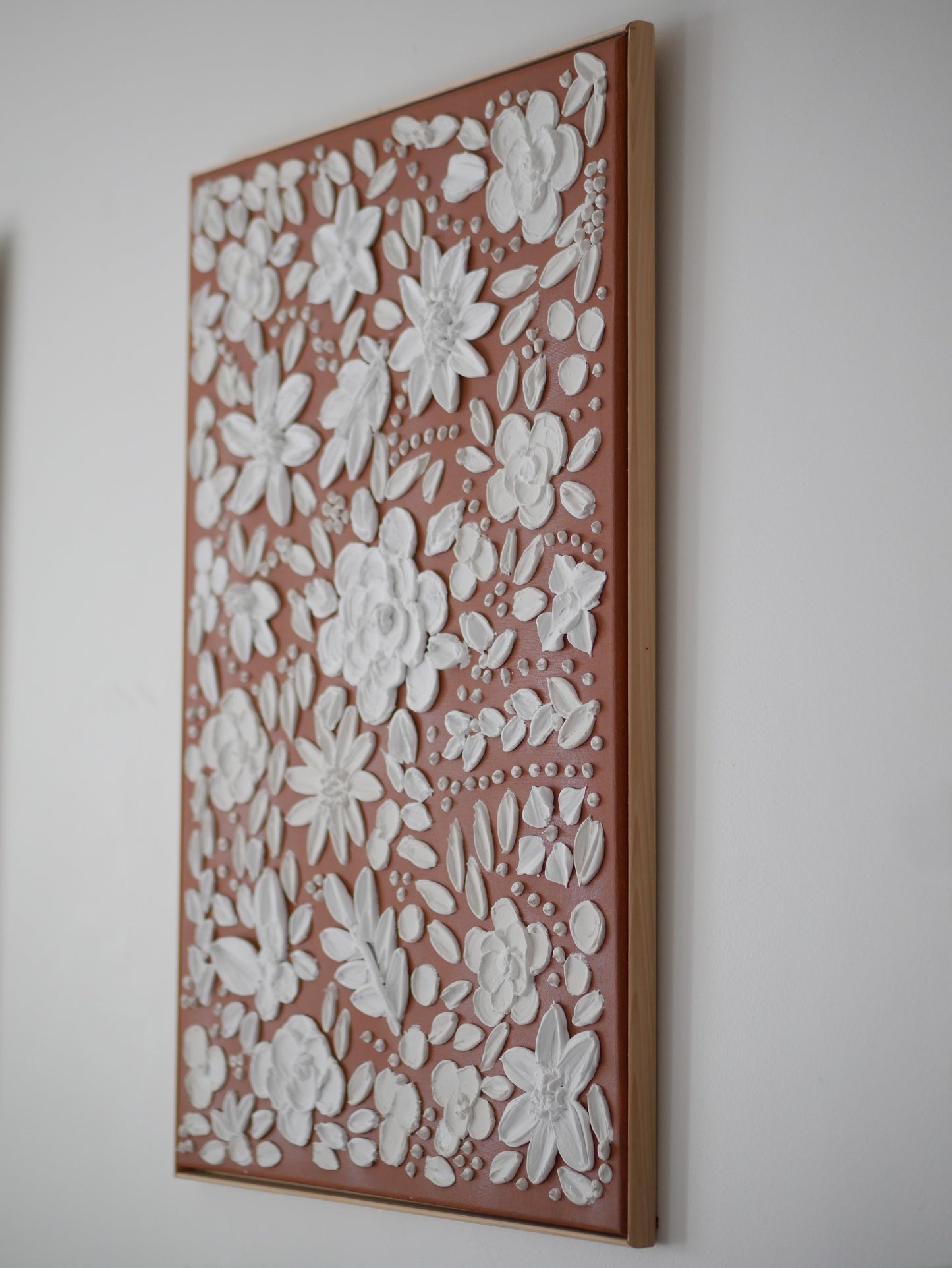 CHAMP FLORAL Tableau texturé