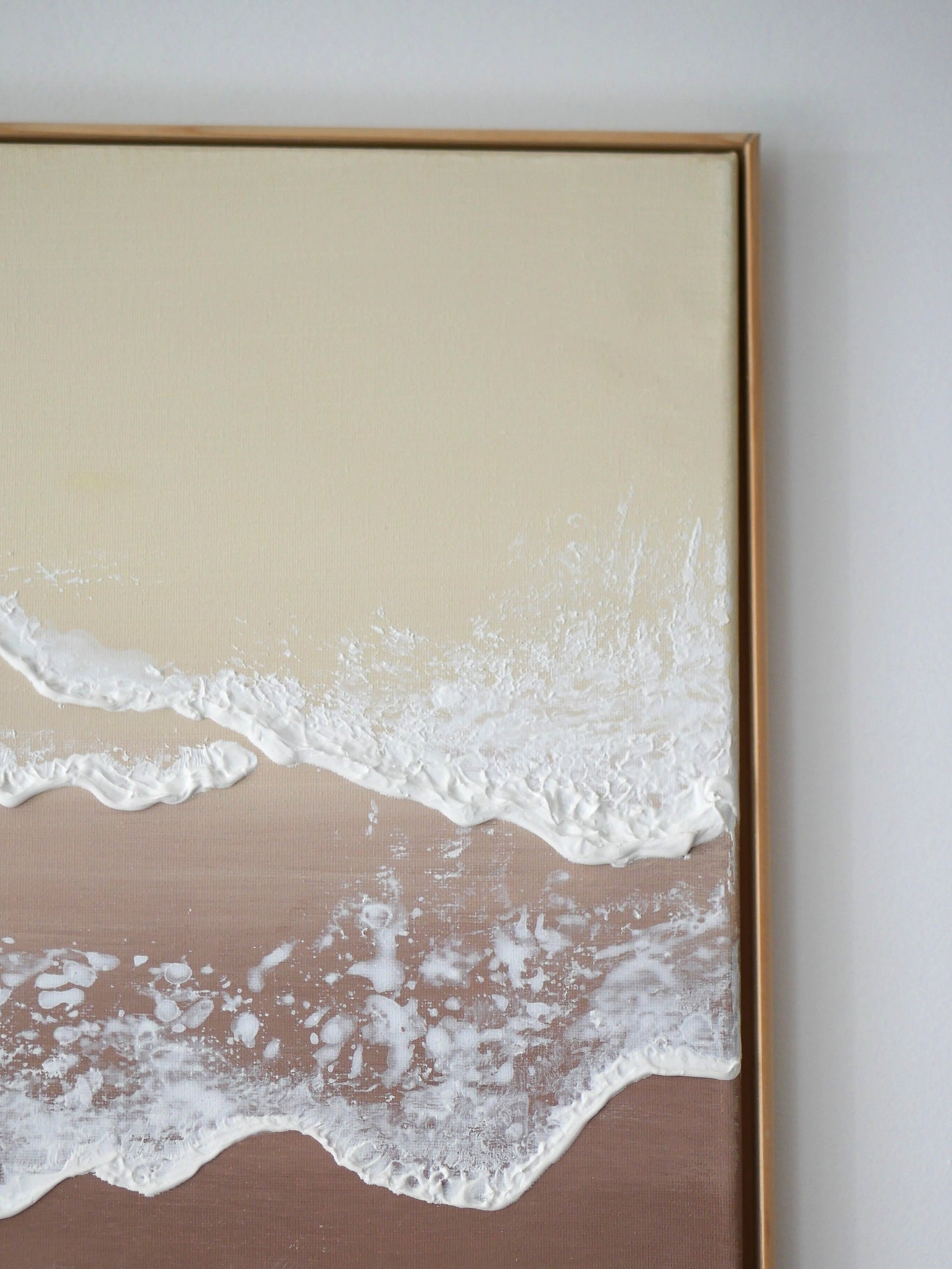 ONDA - Tableau texturé - Moka & Beige