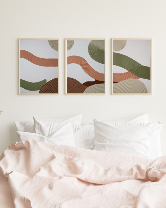 SUNA – Trio Tableau texturé