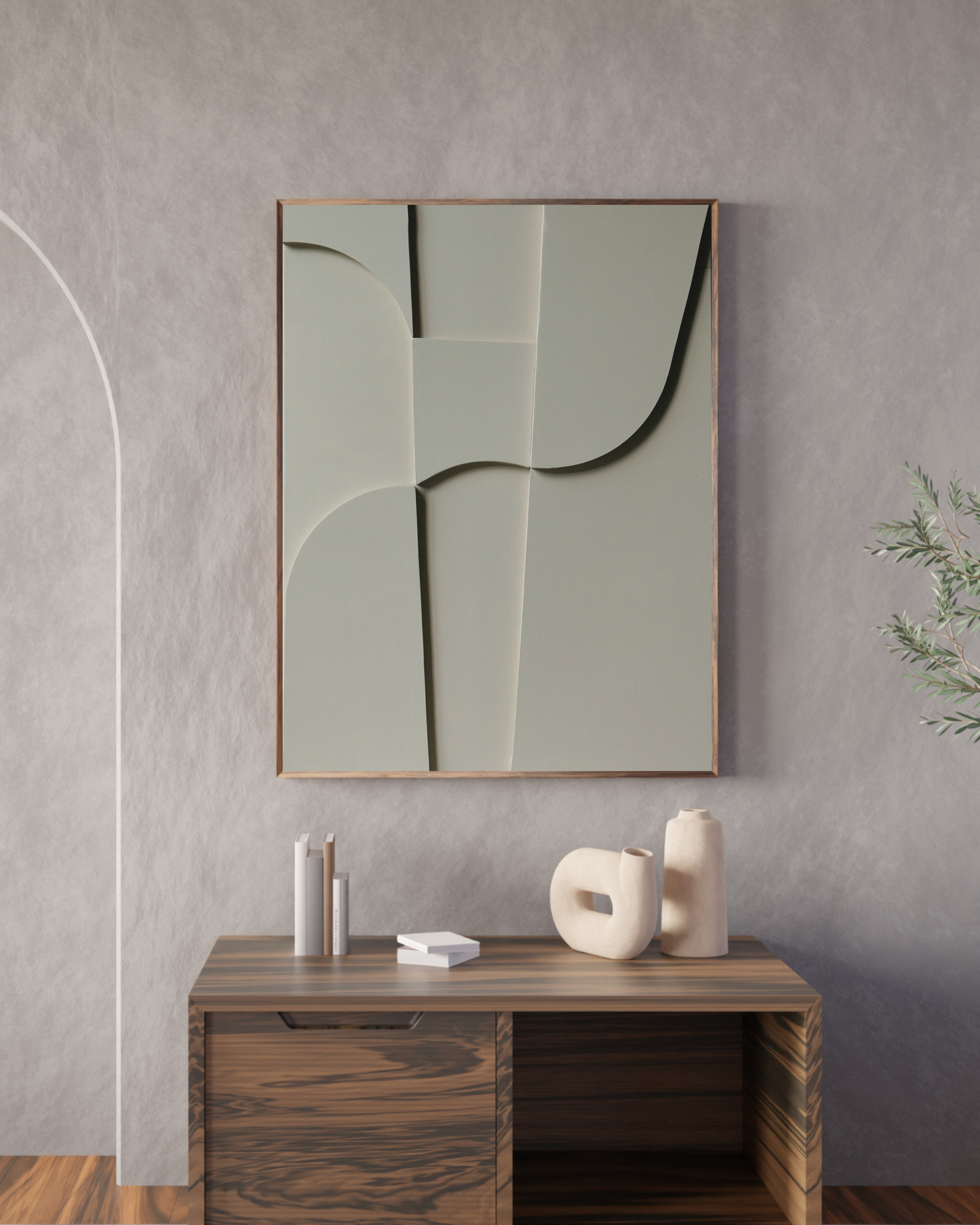 Tableau texturé en relief 3D - PORTAIL - Décoration murale