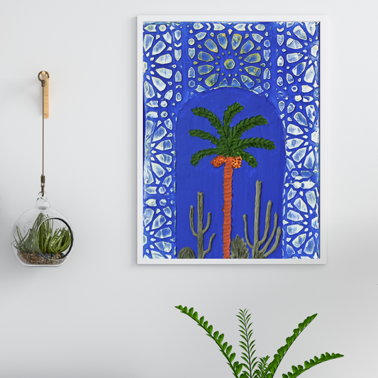 Jardin Majorelle – Œuvre originale encadrée
