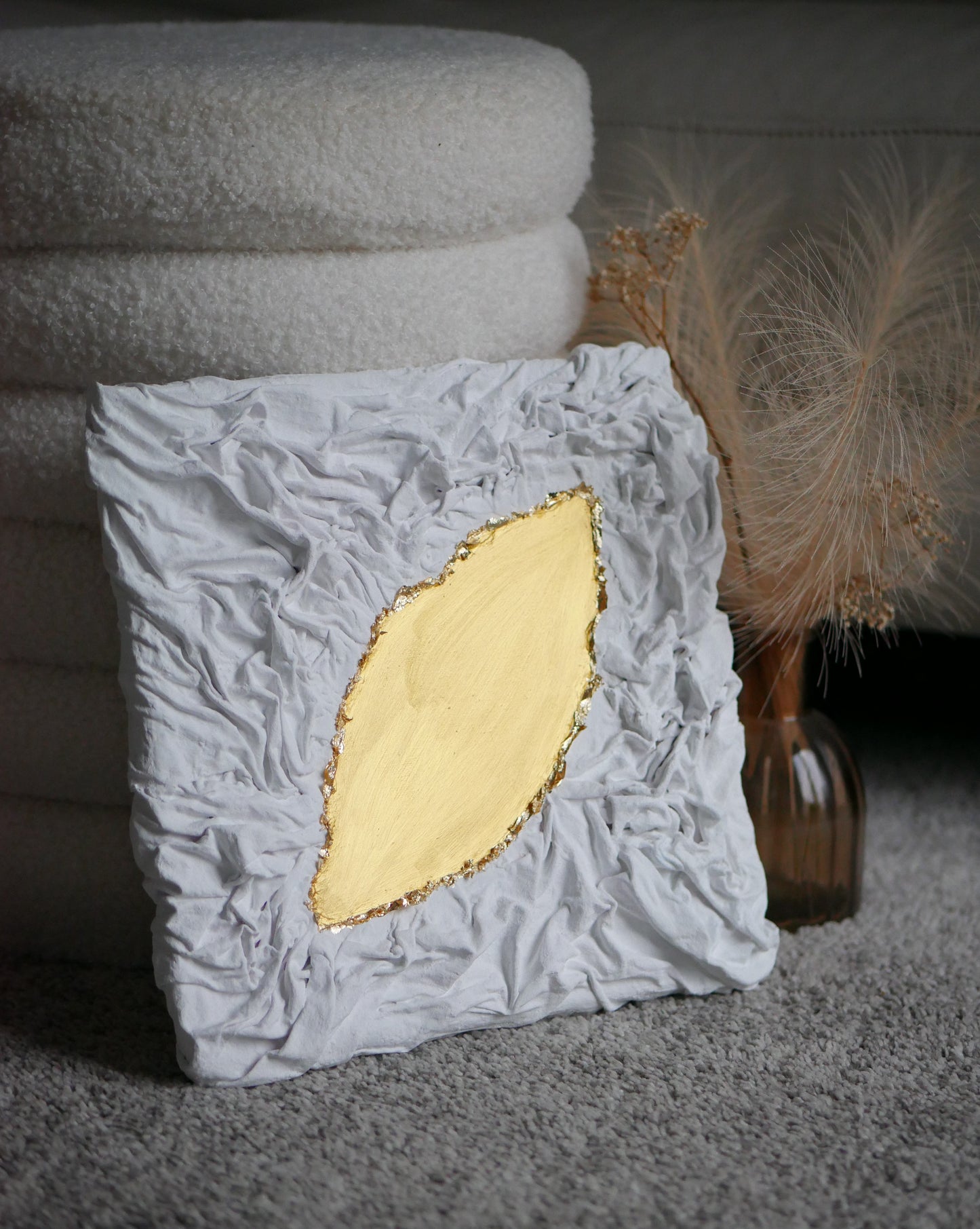 RÉVÉLATION - Collection DRAPÉS Tableaux Minimalistes d'Art Texturé