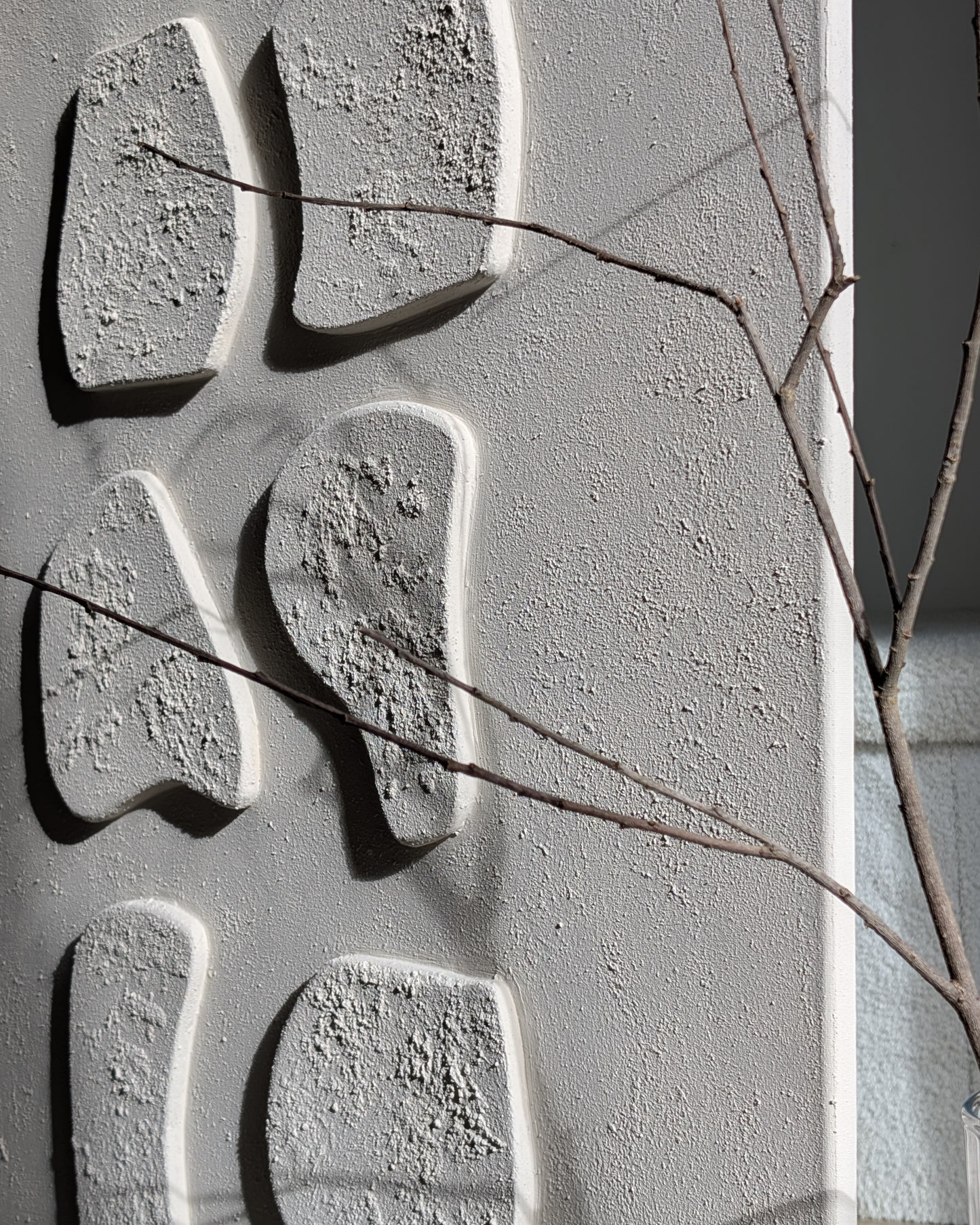 Tableau texturé en relief design beige - MODULA - Décoration murale